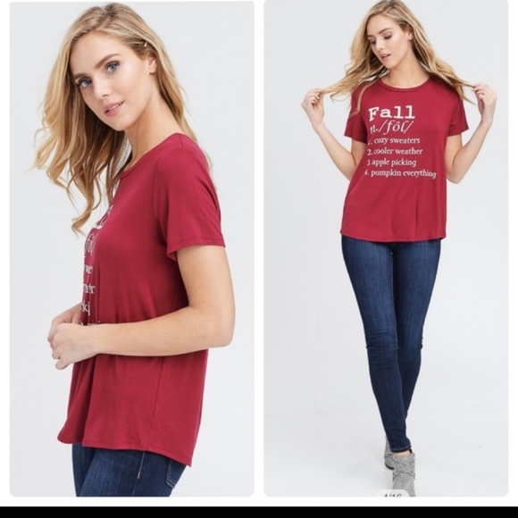 Burgundy Fall Top - Picture 5 of 8